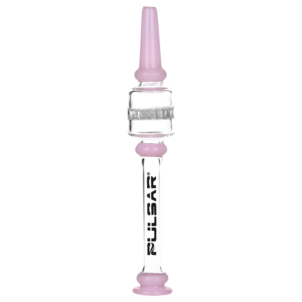 Pulsar Color Block Honeycomb Diffuser Dab Straw | Pink