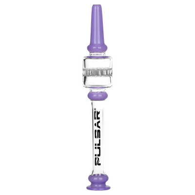 Pulsar Color Block Honeycomb Diffuser Dab Straw | Purple