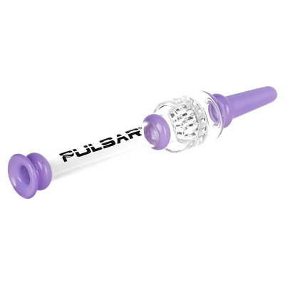 Pulsar Color Block Honeycomb Diffuser Dab Straw | Side & Mouthpiece View