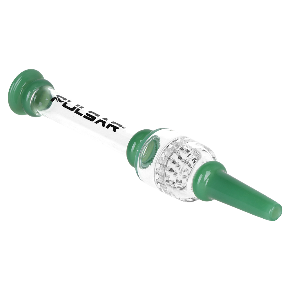 Pulsar Color Block Honeycomb Diffuser Dab Straw | Side & Tip View