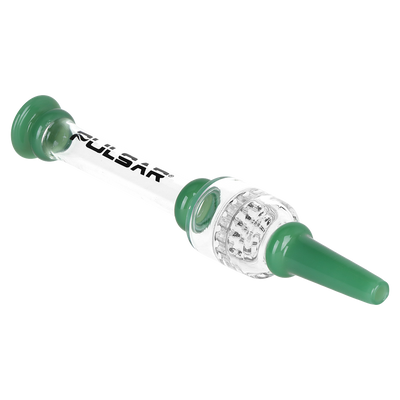 Pulsar Color Block Honeycomb Diffuser Dab Straw | Side & Tip View