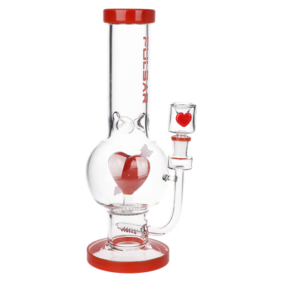 Pulsar Cupid's Heart Bubble Bong | Front View