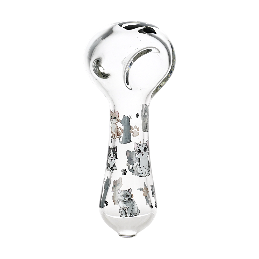 Pulsar Cute Kitties Spoon Pipe | Top View