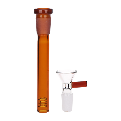 Pulsar Dazed & Delicious Gingerbread Beaker Bong | Matching Downstem & Herb Slide
