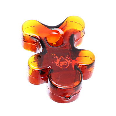 Pulsar Dazed & Delicious Gingerbread Man Hand Pipe | Top Bowl & Mouthpiece View