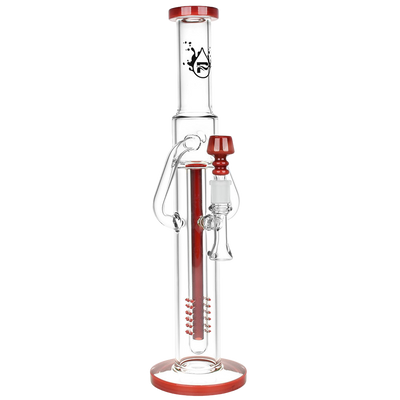 Pulsar Deep Pocket Tube Recycler Bong | Red
