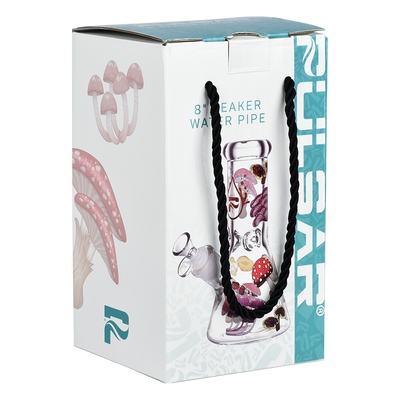 Pulsar Design Series Beaker Bong | Eat Me | Gift Box Packaging