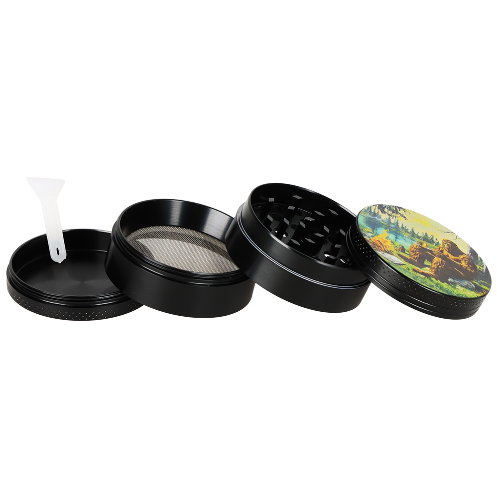 Pulsar Design Series Smoker's Kit | Bigfoot Camp | 4 Piece Grinder