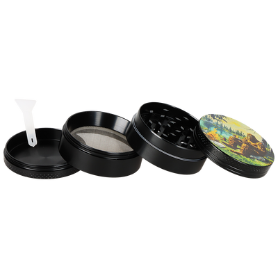 Pulsar Design Series Smoker's Kit | Bigfoot Camp | 4 Piece Grinder