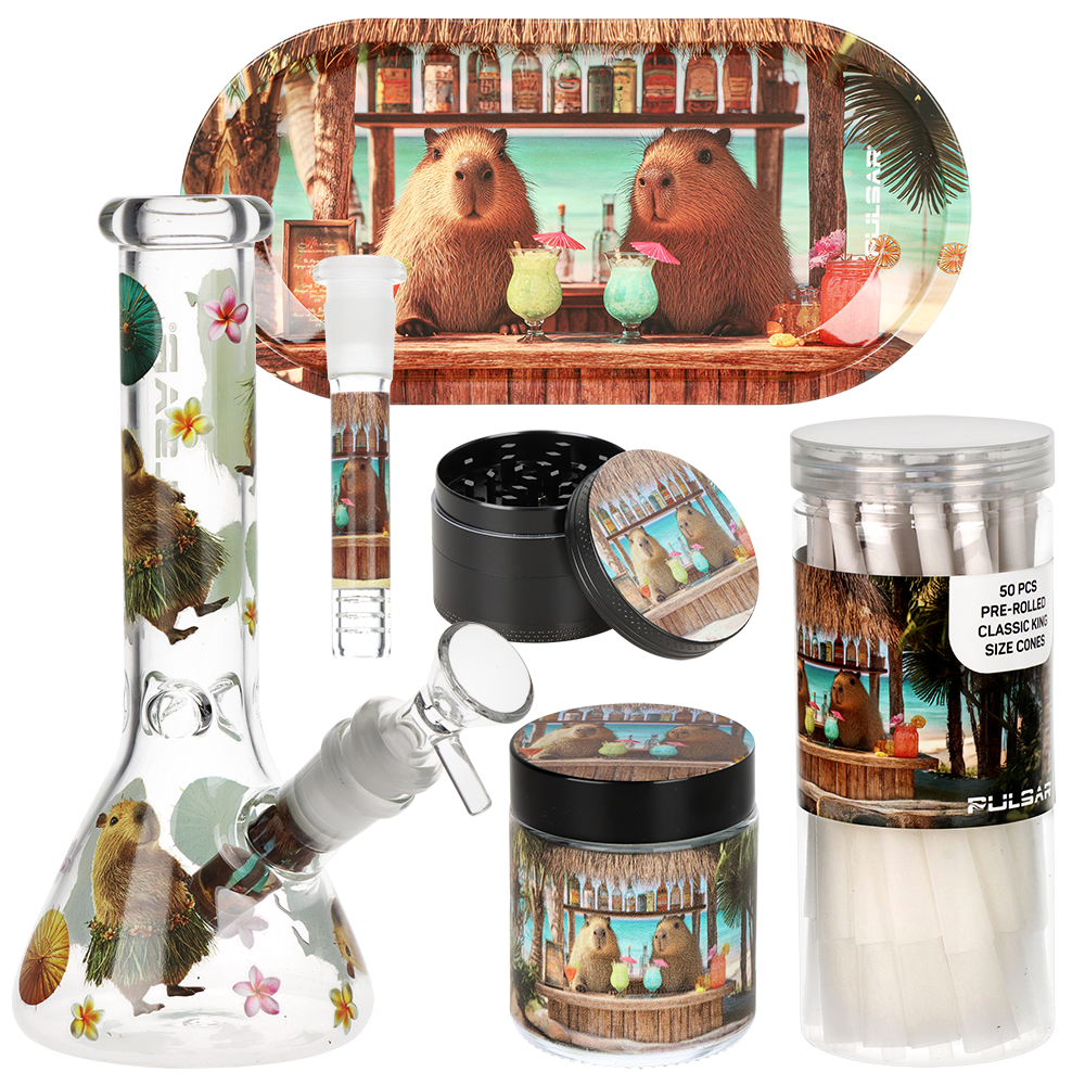 Pulsar Design Series Smoker's Kit | Capybara Cabana | Kit Contents