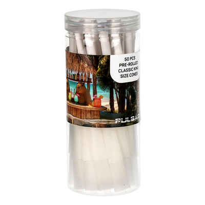 Pulsar Design Series Smoker's Kit | Capybara Cabana | King Size Pre-Rolled Cones
