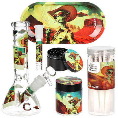 Pulsar Design Series Smoker's Kit | Cowboy Alien | Kit Contents