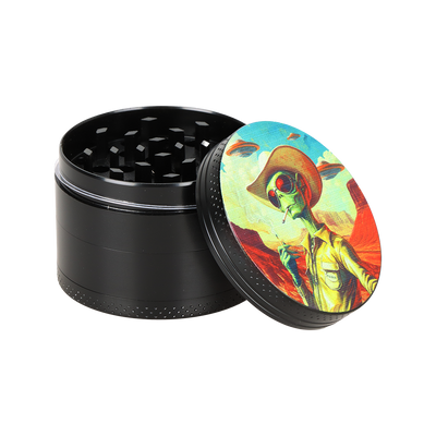 Pulsar Design Series Smoker's Kit | Cowboy Alien | 4 Piece Grinder