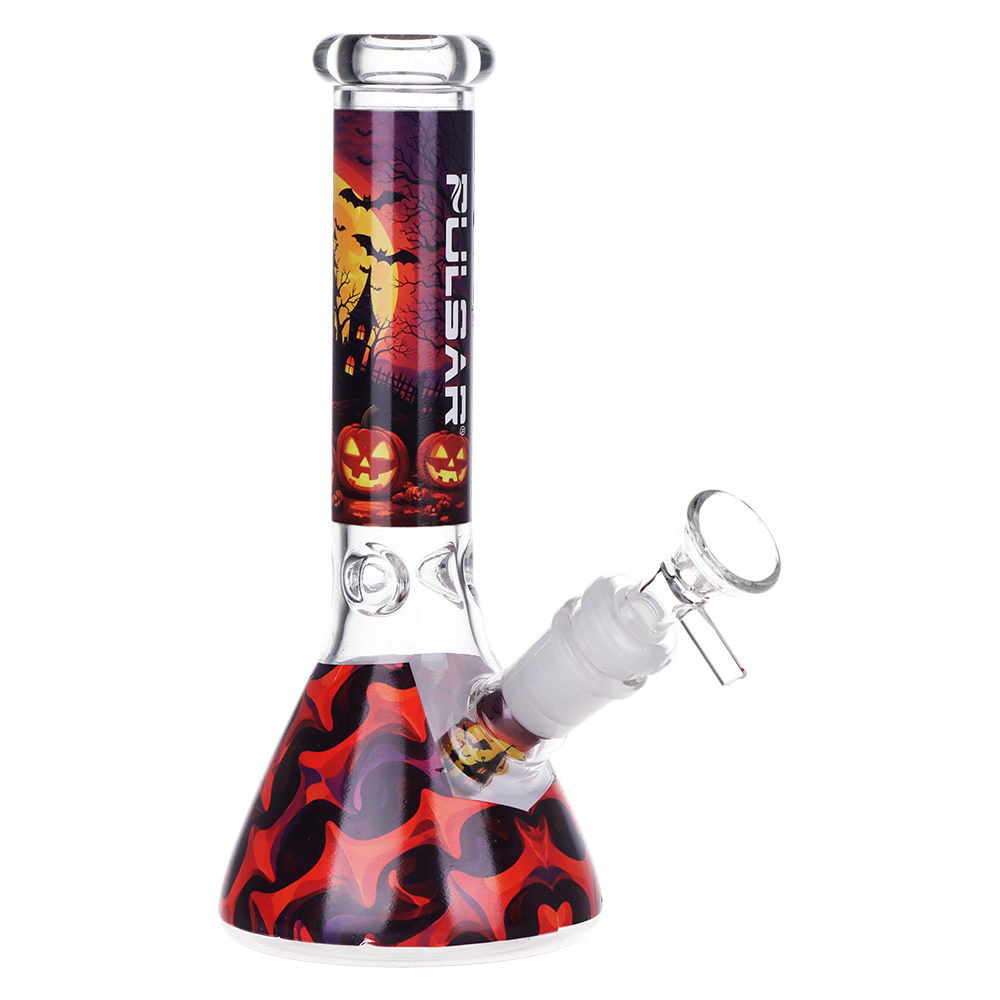 Pulsar Design Series Smoker's Kit | Haunted House | Beaker Bong Front View