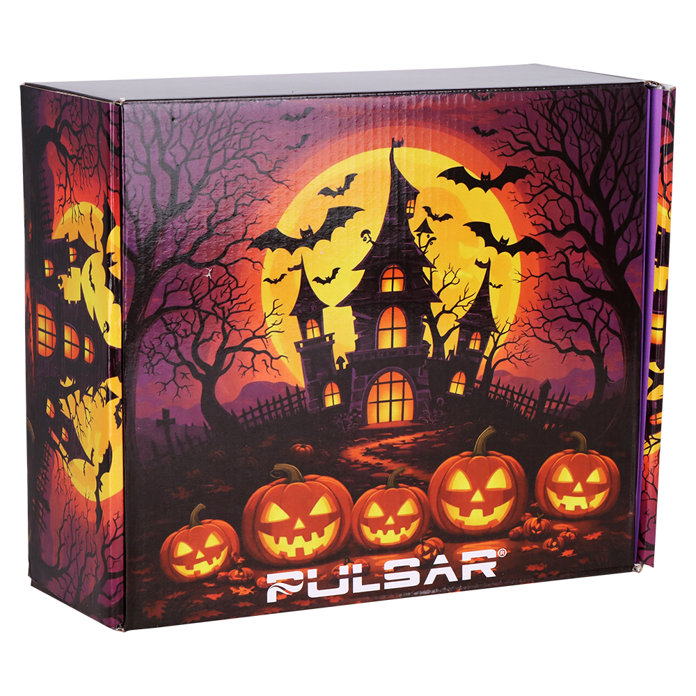 Pulsar Design Series Smoker's Kit | Haunted House | Gift Box Packaging Front View