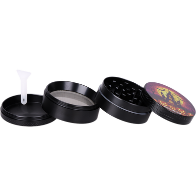 Pulsar Design Series Smoker's Kit | Haunted House | 4 Piece Grinder Spread View