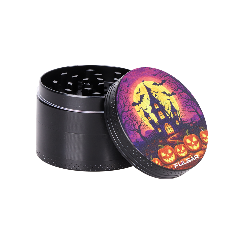 Pulsar Design Series Smoker's Kit | Haunted House | 4 Piece Grinder
