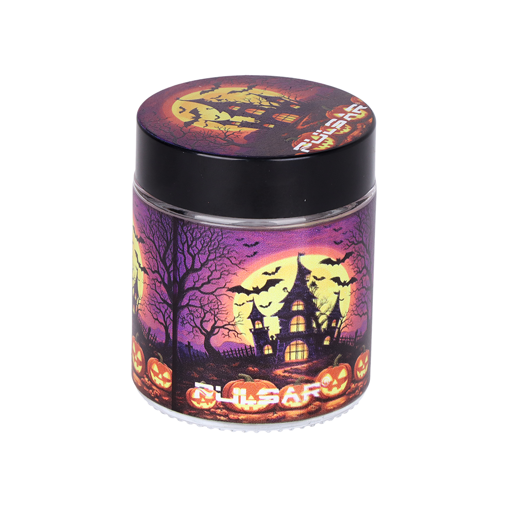 Pulsar Design Series Smoker's Kit | Haunted House | Glass Storage Jar