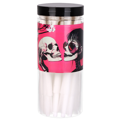 Pulsar Design Series Smoker's Kit | Sakura Skulls | King Size Pre-Rolled Cones