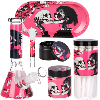 Pulsar Design Series Smoker's Kit | Sakura Skulls | Kit Contents