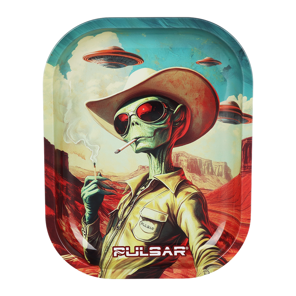 Pulsar Design Series Smoker's Travel Kit 2.0 | Cowboy Alien | Rolling Tray