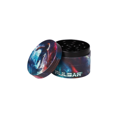 Pulsar Design Series Smoker's Travel Kit 2.0 | Astro Surfer | 4 Piece Grinder