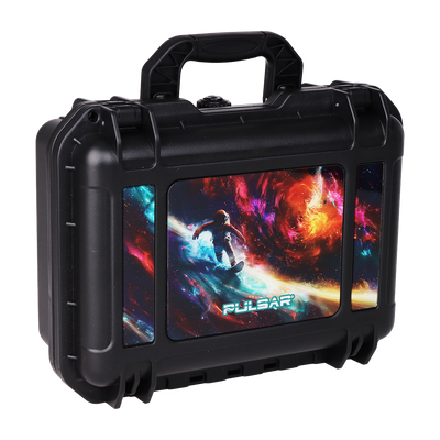 Pulsar Design Series Smoker's Travel Kit 2.0 | Astro Surfer | Hard Shell Carry Case