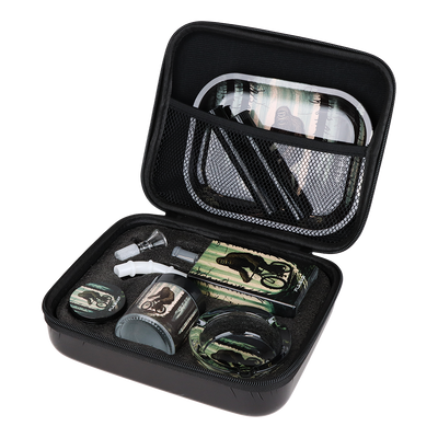 Pulsar Design Series Smoker's Travel Kit | Bigfoot Rides Again | Carry Case Open View