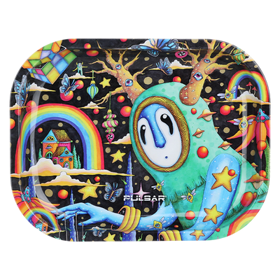 Pulsar Design Series Smoker's Travel Kit | The World Was Mad | Metal Rolling Tray