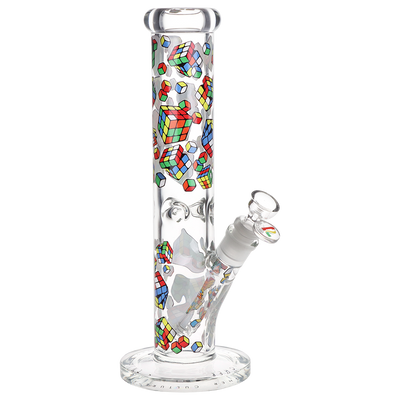 Pulsar Design Series Straight Tube Bong | Cubez | Front View
