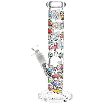 Pulsar Design Series Straight Tube Bong | V-Dubz | Back View