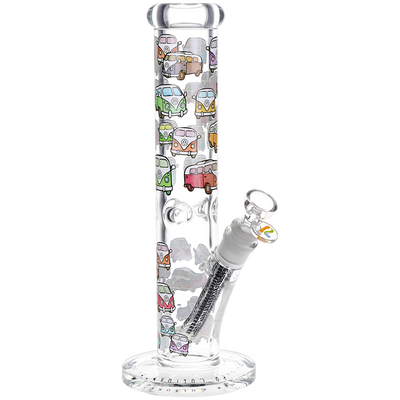 Pulsar Design Series Straight Tube Bong | V-Dubz | Front View