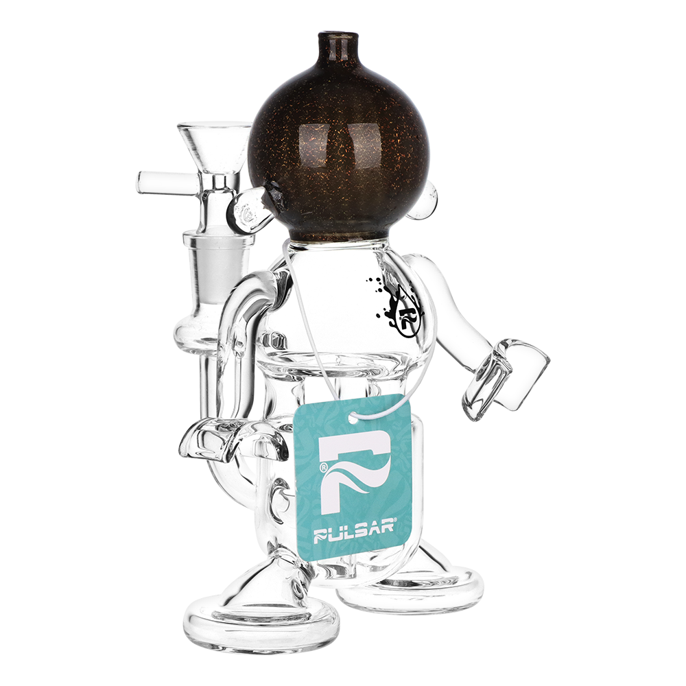 Pulsar Dichro Robot Bong | Front View with Tag