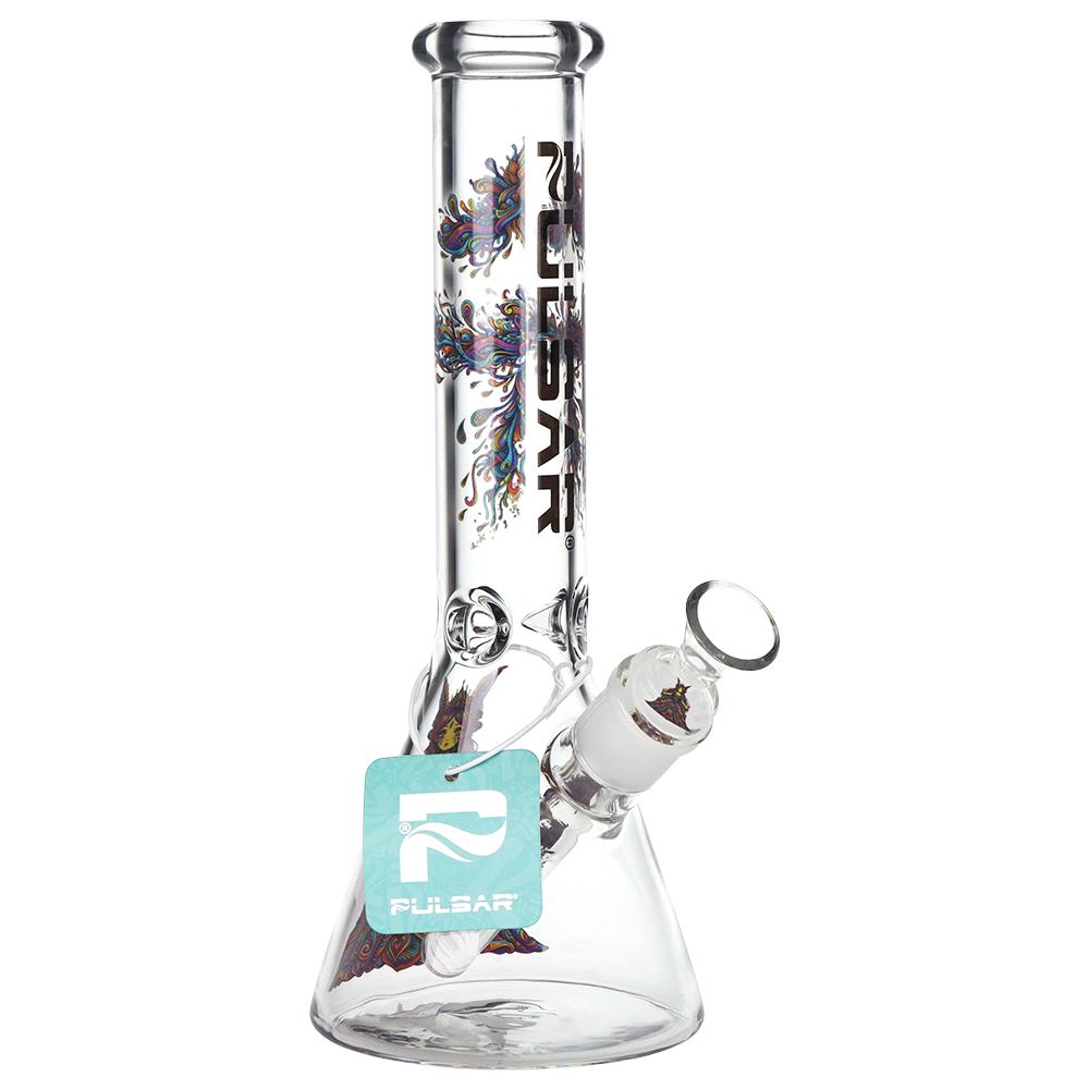 Pulsar DMT Princess Beaker Bong | Front View with Tag
