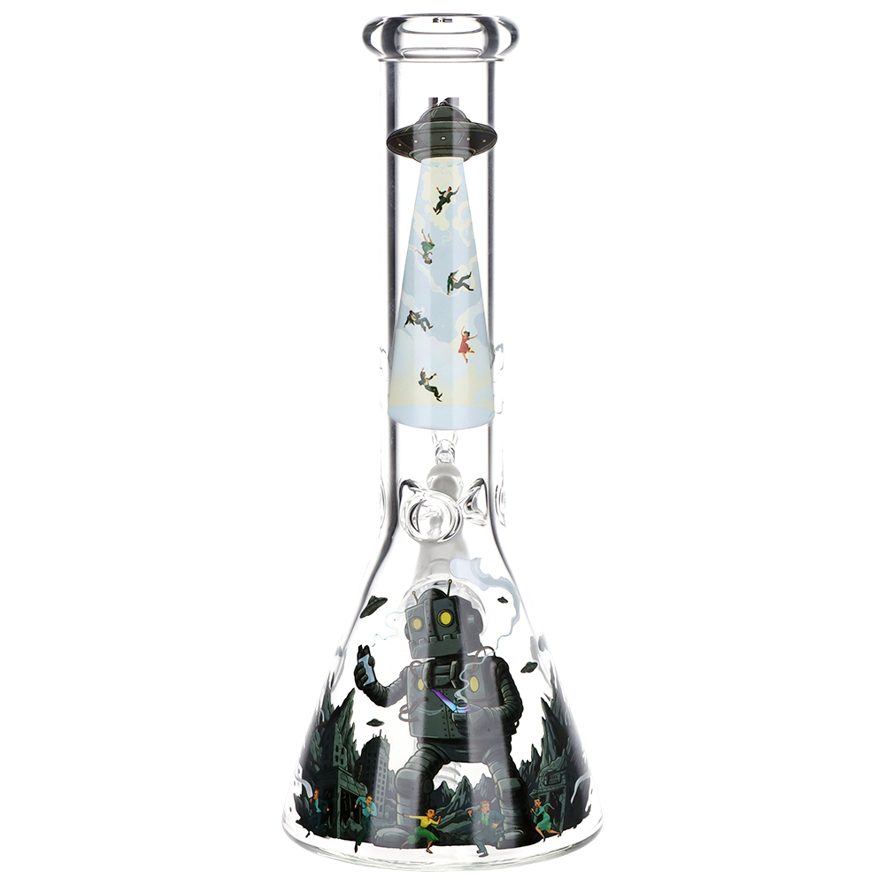 Pulsar Dope Bot Destroyer Beaker Bong | Back View