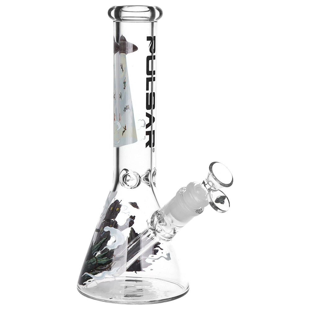 Pulsar Dope Bot Destroyer Beaker Bong | Front View