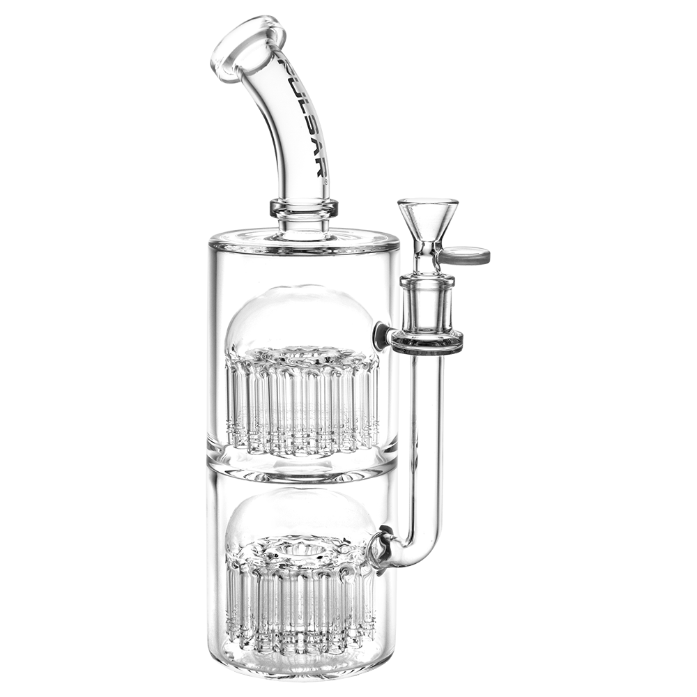 Pulsar Double Stack King Jellyfish Bong | Front View
