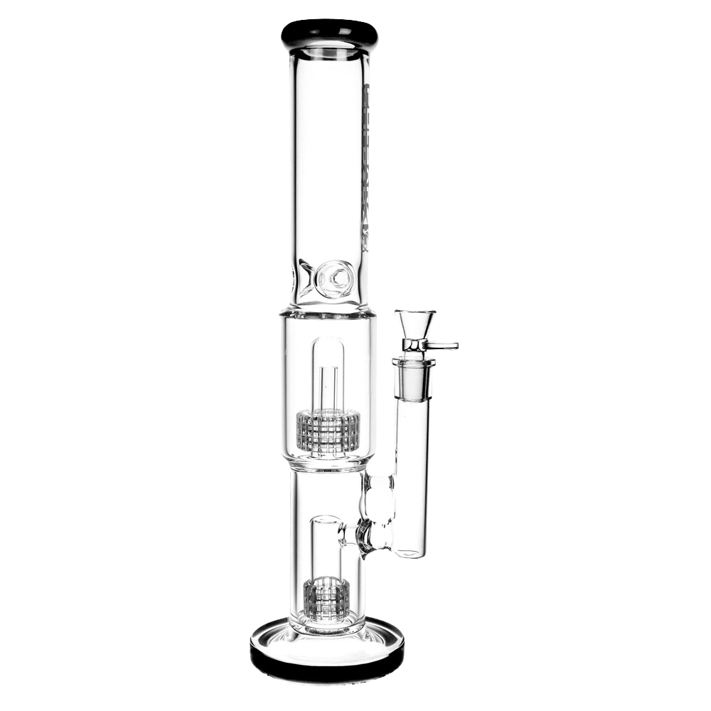 Pulsar Double Stereo Matrix Bong | Black