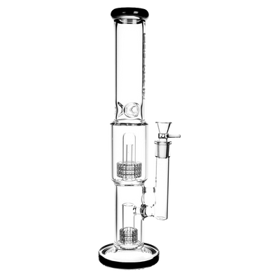 Pulsar Double Stereo Matrix Bong | Black