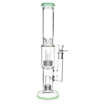 Pulsar Double Stereo Matrix Bong | Green