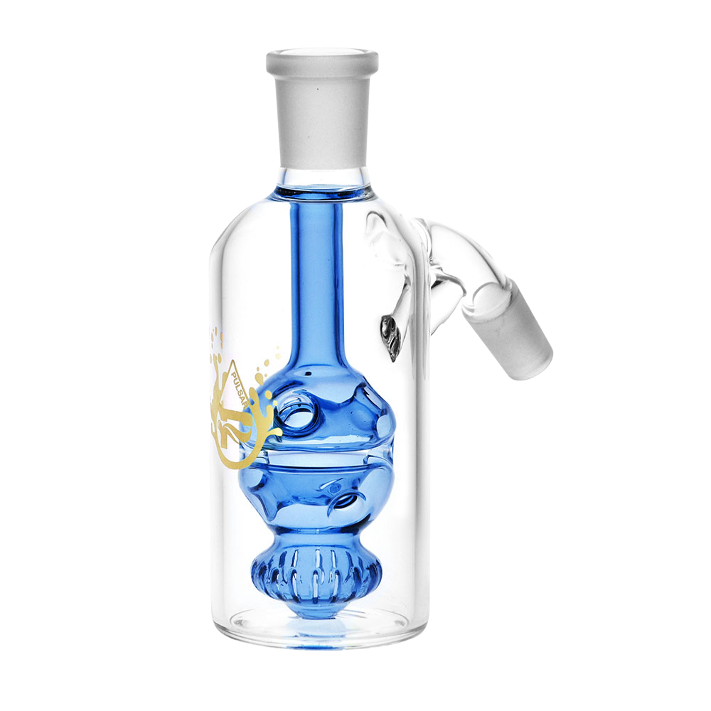 Pulsar Egg Perc Ash Catcher | 45 Degree | Blue