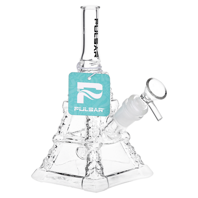 Pulsar Eiffel Tower Bong | Front View with Tag