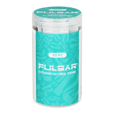 Pulsar Extended Alcohol Cleaning Swabs | 50 Count Jar