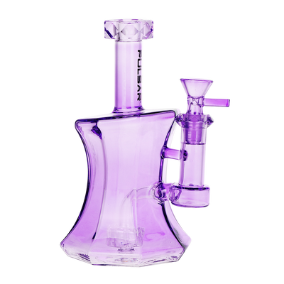 Pulsar Fluorescent Facets Bong | Purple