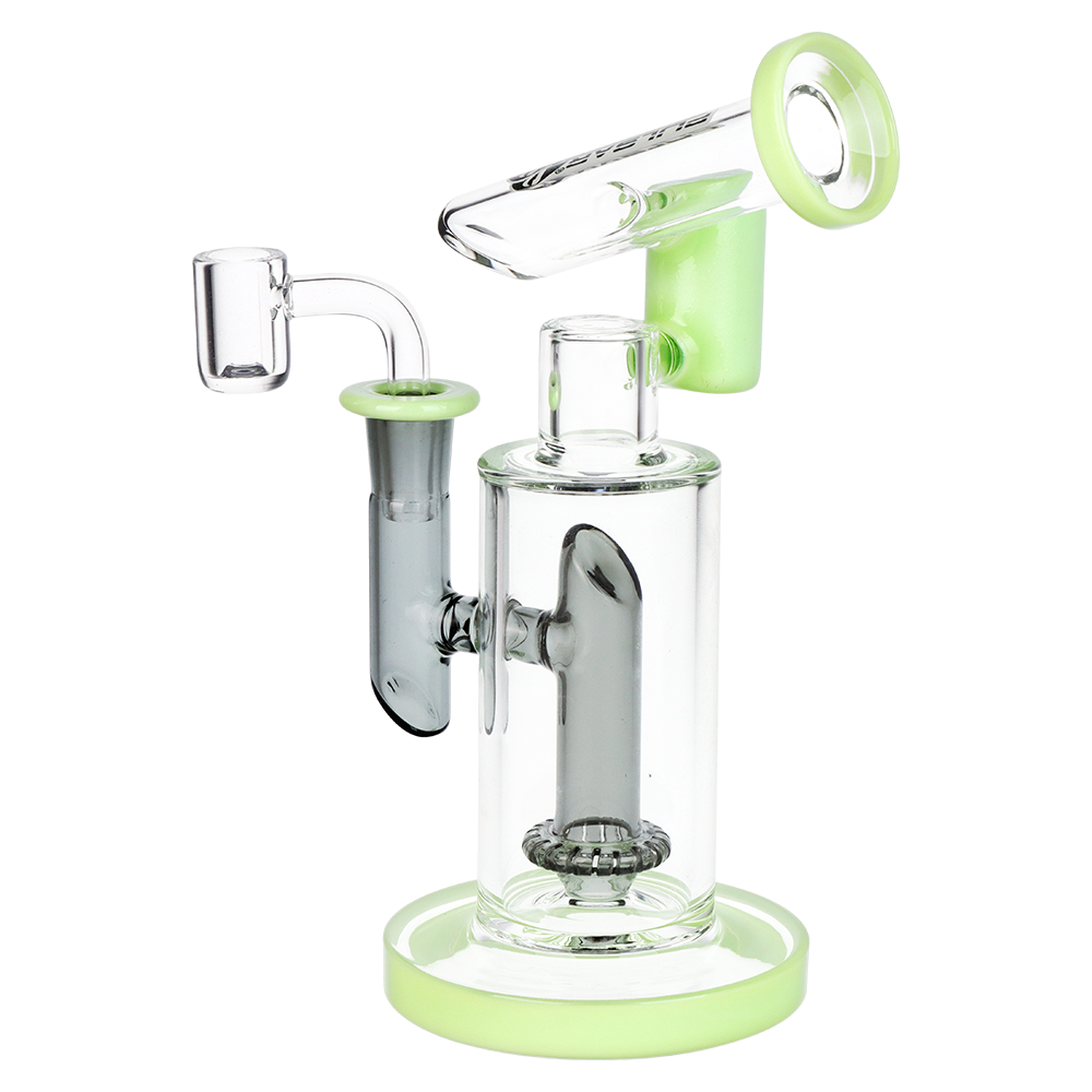 Pulsar Fractured Tower Bicolor Dab Rig | Back View