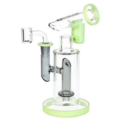 Pulsar Fractured Tower Bicolor Dab Rig | Back View