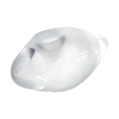 Pulsar Frosted Football Hand Pipe | Side View