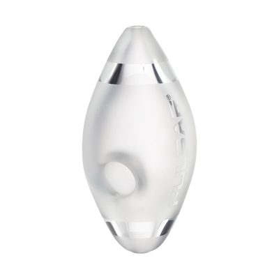 Pulsar Frosted Football Hand Pipe | Top View of Bowl
