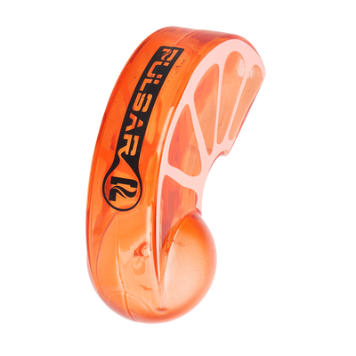 Pulsar Fruit Slice Hand Pipe | Orange | Base View