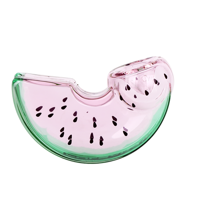 Pulsar Fruit Slice Hand Pipe | Watermelon | Side View